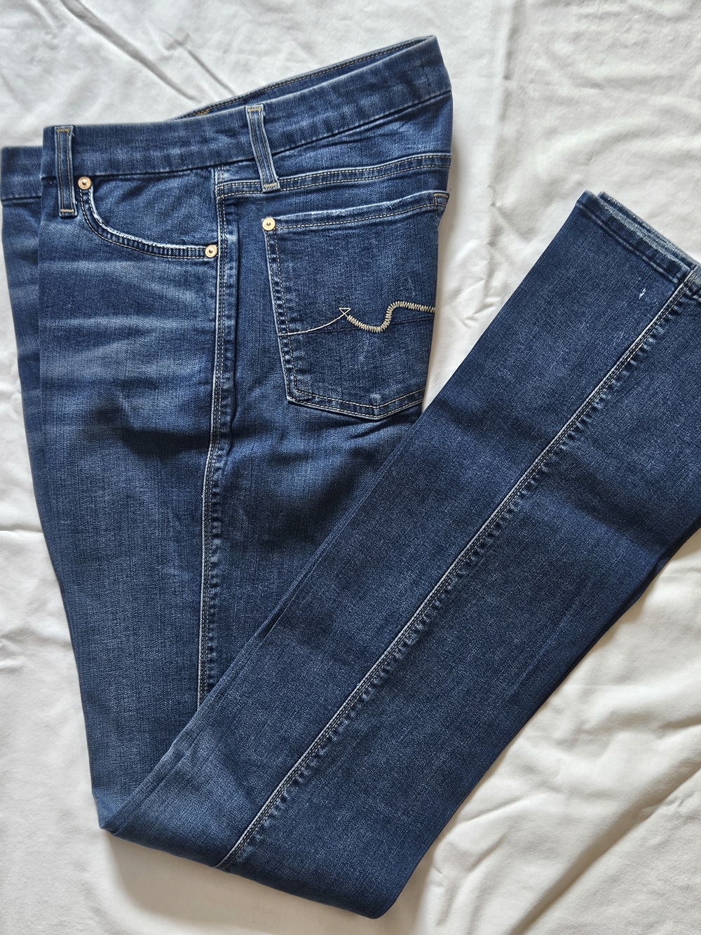 7 For All Mankind Kimmie Boot Cut B(air) Dark Blue Jeans